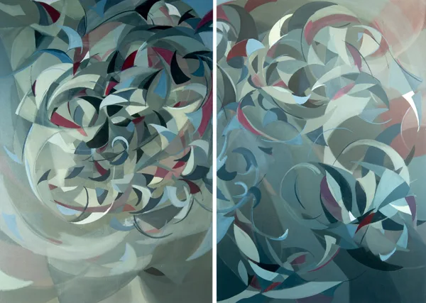 Diptych Grey